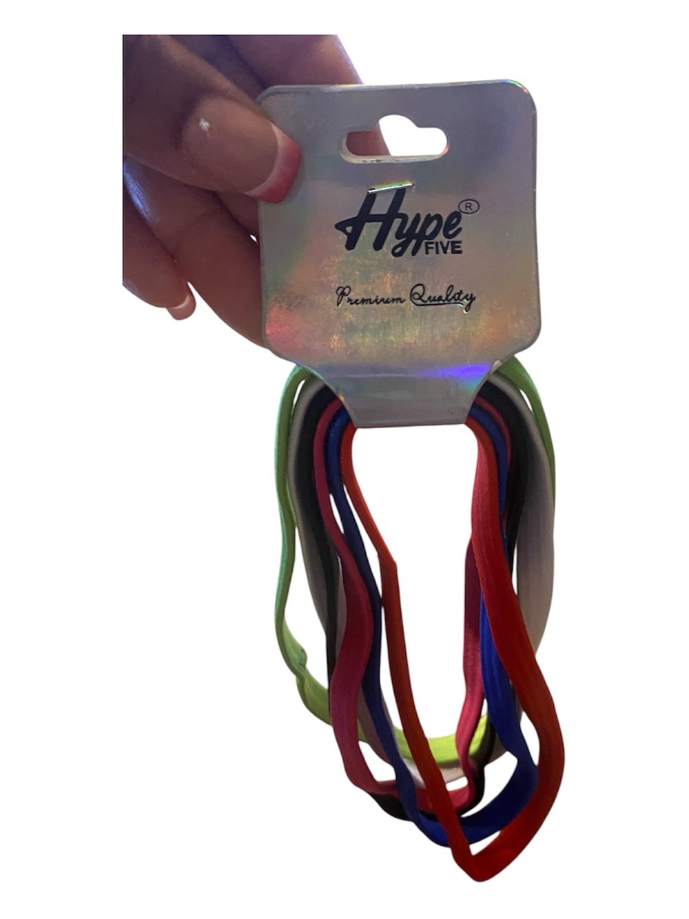 Hype Five Assorted Color Elastic Headbands - Pack of 6
